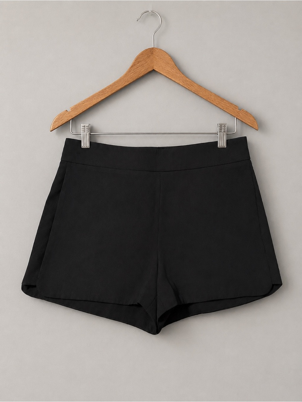J.CREW Black High Waist Shorts Womens 10 Side Zip  Classic